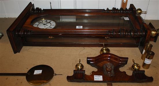 Late 19th century Vienna eight day regulator